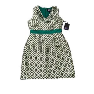 Anna Sui x Mod Cloth Green & Gold Brocade Cocktail Dress NWT